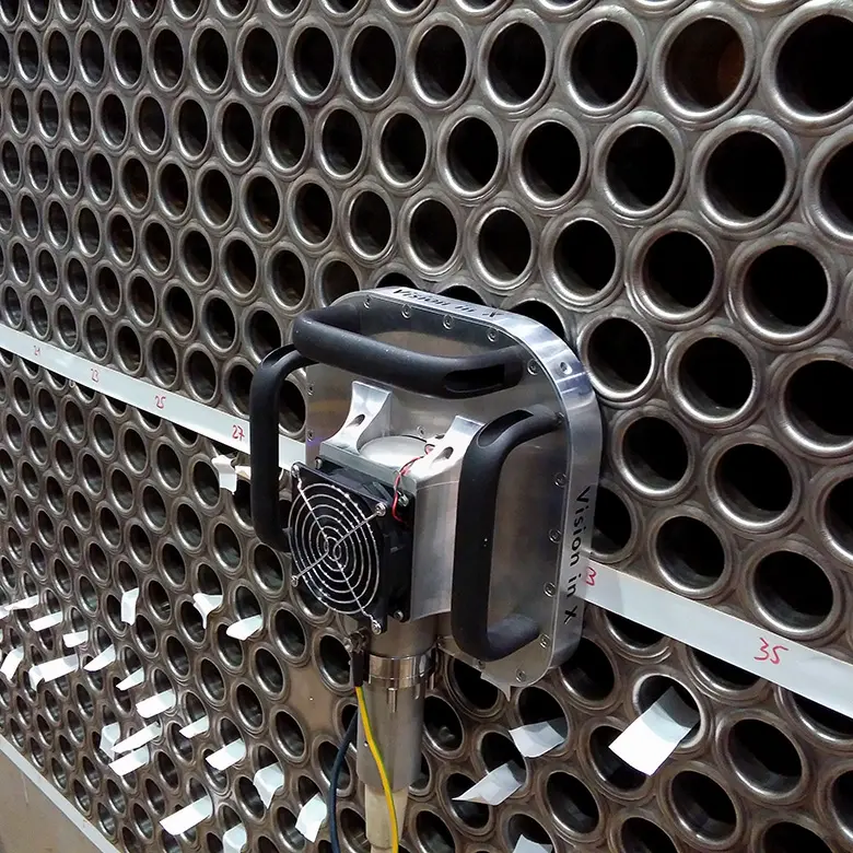 digital X-ray heat exchanger inspection using the VX Exchanger system